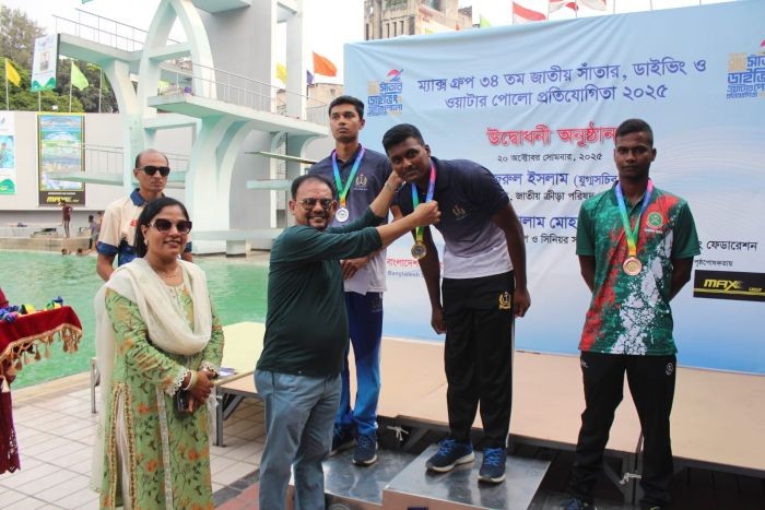 জাতীয় সাঁতারের তৃতীয় দিনে আরও তিনটি রেকর্ড, নৌবাহিনী শীর্ষে